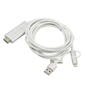 کابل تبدیل Micro-USB /Type-C /Lightning به HDMI پرووان PCH70